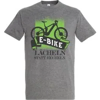Youth Designz T-Shirt E-Bike Lächeln Statt Hecheln Herren Shirt mit lutsigem Frontprint