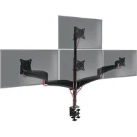 Duronic Monitorständer DM453VX1, (bis 27,00 Zoll, DM453VX1 Monitorarm, Monitor Halterung 4 Bildschirme bis 6 kg)