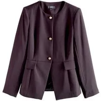 Next Jackenblazer Kragenloser Blazer (1-tlg)