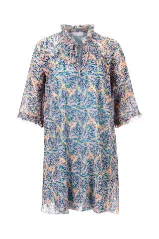 Rich & Royal - printed plissee dress rose quartz - Gr. - 36