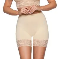 Alkato Lange Unterhose Longpants mit Spitze Miederpants Unterhosen mit Bein