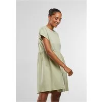 URBAN CLASSICS Sweatkleid Ladies Organic Empire Valance Tee Dress XS bis 5XL