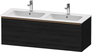 Duravit D-Neo Waschtischunterbau wandhängend Eiche Schwarz Matt 1280x462x440 mm - DE4265004160000 DE4265004160000