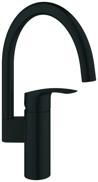 GROHE Küchenarmatur Eurosmart 33202_3 hoher Auslauf matt black, 332022433 332022433