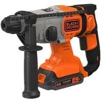 Akku-Kombihammer BCD900E2K, 18Volt, Bohrhammer orange/schwarz, 2x 2,5Ah Li-Ionen-Akku