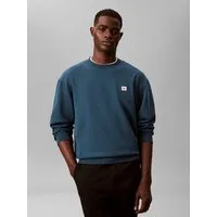 Calvin Klein Jeans Sweatshirt 400GSM TRRY BDG CRWN Mit Rundhalsausschnitt