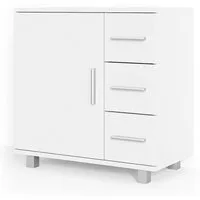 Vicco Waschbeckenunterschrank Ilias, Weiß, 60 x 60.8 cm (1-St) Drehbar