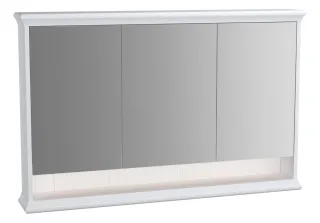 VitrA Valarte LED-Spiegelschrank 118 cm 3 Türen Weiß Matt,62237 62237
