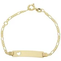 JuwelmaLux ID Armband JuwelmaLux Gravur Armband 585 Gold Herz für Kinder JL48-03-0009 (kein Set, 1-tlg., kein Set)