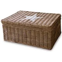 Mirabeau Dekokorb Box Carcans braun/weiß (kein Set, kein Set)