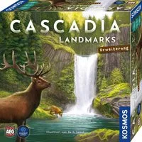 Kosmos Spiel Cascadia - Landmarks Erweiterung, Erweiterung zum Spiel Cascadia – Im Herzen der Natur