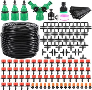 164ft 200PCS 50m Automatic Watering Irrigation Kit DIY Outdoor Garden Drip irrigation Sprinkler Flowering System