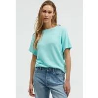 SENSES.THE LABEL Rundhalsshirt mit überschnittener Schulter
