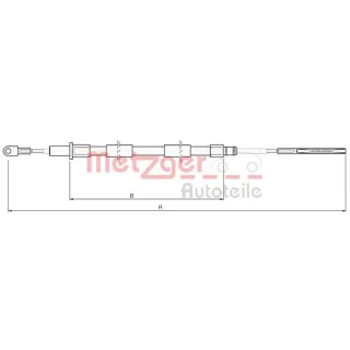 Metzger Bremsseil hinten BMW Z3 1,8 1,9