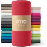 OTTO home Spannbettlaken PAPRIKA, Microfaser-Jersey, Gummizug: rundum, (1 Stück), Bettlaken Laken in zwei Qualitäten: Fleece & Jersey, schnelltrocknend