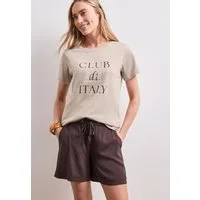 STREET ONE Kurzarmshirt Sommershirt mit Artwork