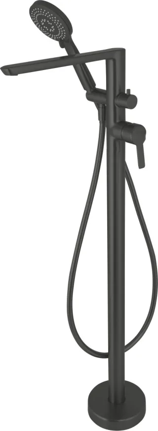 Neuesbad Serie 200 Freistehende Wannenarmatur mit Brauseset, Schwarz NB1DEBQAN17M1