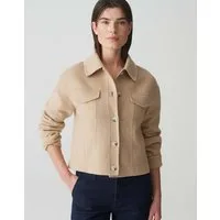 OPUS Wolljacke Kurzjacke HATILLI Boxy Fit aus weichem Woll Mix