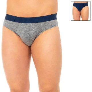 Pack-2 Slips atmungsaktives Gewebe und anatomische Front D068M Mann