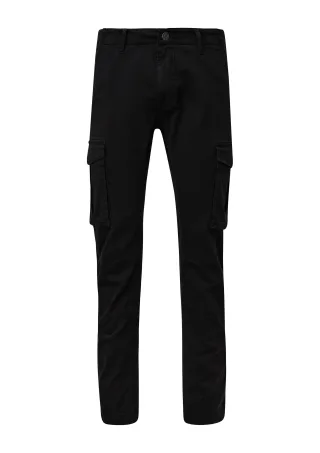 Q/S designed by - Slim: Hose im Cargo-Stil schwarz - Gr. - 34