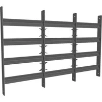 Mucola Fenster Sicherheitsgitter Balkongeländer Fensterschutz Stahl Geländer Silber, (Stück, Fenstergitter), Vollständig verschweißt