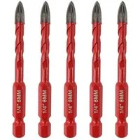 LuxusKollektion Fliesenbohrer Fliesenbohrer Hartmetall 6mm 5 6mm*5 Schnellwechsel-Sechskantschaft