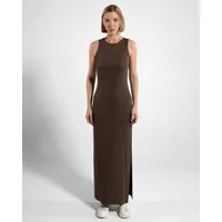 GORG Maxikleid Ribbed Maxikleid aus TENCEL™ Modal – ärmellos, weich Bodenlang mit Seitenschlitz
