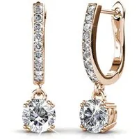 ROUGEMONT Paar Creolen Funkelnde Damen Creolen Ohrringe aus 925 Sterling Silber, 925 Sterling Silber