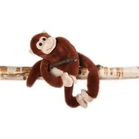 inware Kuscheltier Inware Kuscheltier Affe mit Klett braun 20 cm Plüschaffe