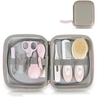 Cangaroo Baby-Nagelschere Babypflegeset M1419 Reiseetui, (1-tlg), 9-tlg Nasensauger Nagelschere Thermometer