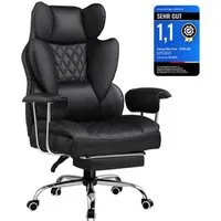 GTPLAYER Gaming-Stuhl Gaming Stuhl, Gamer Stuhl, Ergonomischer Bürostuhl Stoffoberfläche (Packung), Schreibtischstuhl Chefsessel mit Fußstütze höhenverstellbar kunstleder