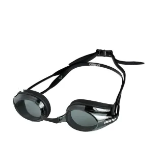 Arena - "Tracks" Transparent Schwimmbrille für Herren/Damen Unisex (Rauch-Grau/Schwarz)