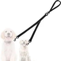Ledander Hundeleine Anti-Zieh Hundeleine, 1.2m lange verstellbare Leine,doppelte Leine, reflektierende für Spaziergänge bei großen und mittleren Hunden