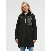SOCCX Softshelljacke mit Reißverschluss an den Einschubtaschen