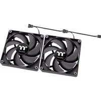 CT120 PC Cooling Fan, Gehäuselüfter schwarz, 2er Pack, 120 mm