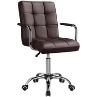Yaheetech Drehstuhl höhenverstellbar Chefsessel, ergonomischer Bürostuhl auf Rädern