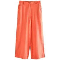 Next Palazzohose Elegante Hose mit weitem Bein, Kurzgröße (1-tlg)