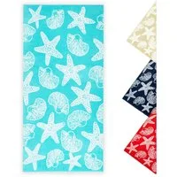 ZOLLNER Strandtuch, Frottee (1-St), 90 x 180 cm, 100% Baumwolle, mit Meerestier-Design