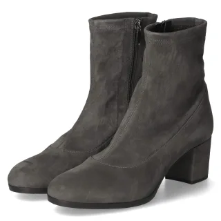 42Plus Stiefeletten  Grau - Gr. 42 -  Echt Leder