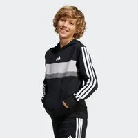 adidas Sportswear Kapuzensweatshirt SEASONAL ESSENTIALS TIBERIO 3-STREIFEN KIDS HOODIE mit Rundhals, ohne Verschluss, in normaler Länge