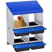 GarveeMore Hühnerstall Nestboxen für Hühner 4 Löcher Hühner Nestbox