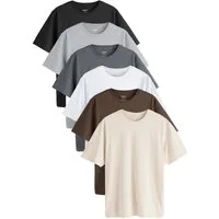 Next T-Shirt Essential Regular Fit T-Shirts, 6er-Pack (6-tlg)