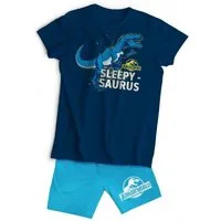 Jurassic World Schlafanzug - Kinder Schlafanzug Set Kurzarm Baumwolle Sommer Pyjama Set (2 tlg)