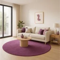 Snapstyle Veloursteppich Trend Velours Teppich Joy Rund, Rund, Höhe: 5 mm