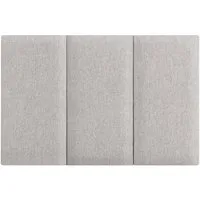 neu.haus Wandpolster, (Set, 3 Stück), »Carpino« Wandkissen Textil 60 x 30 cm Grau