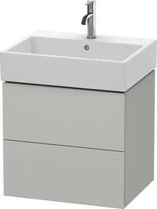 Duravit L-Cube Waschtischunterbau wandhängend Betongrau Matt 584x459x544 mm - LC627500707 LC627500707