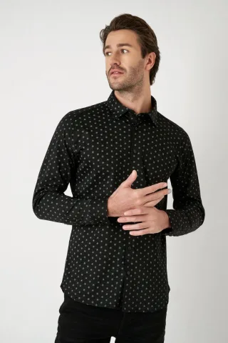 DESOTO - Casual Kent 1/1 black mandala - Gr. - L