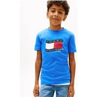 Tommy Hilfiger T-Shirt WAVY FLAG T-SHIRT Kinder bis 16 Jahre, regular fit