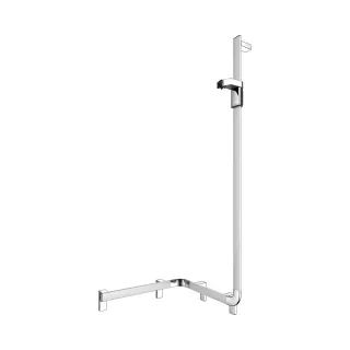 KEUCO AXESS Eck-Duschhandlauf 90° mit Brausestange rechts, Metall, B: 53,1 H: 130,1 T: 55 cm, 350081 35008176601