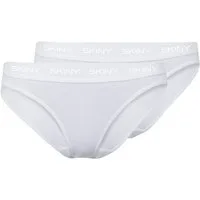 Skiny Slip Damen Rio Slip 2er Pack Cotton Rib (Packung, 2-St) -